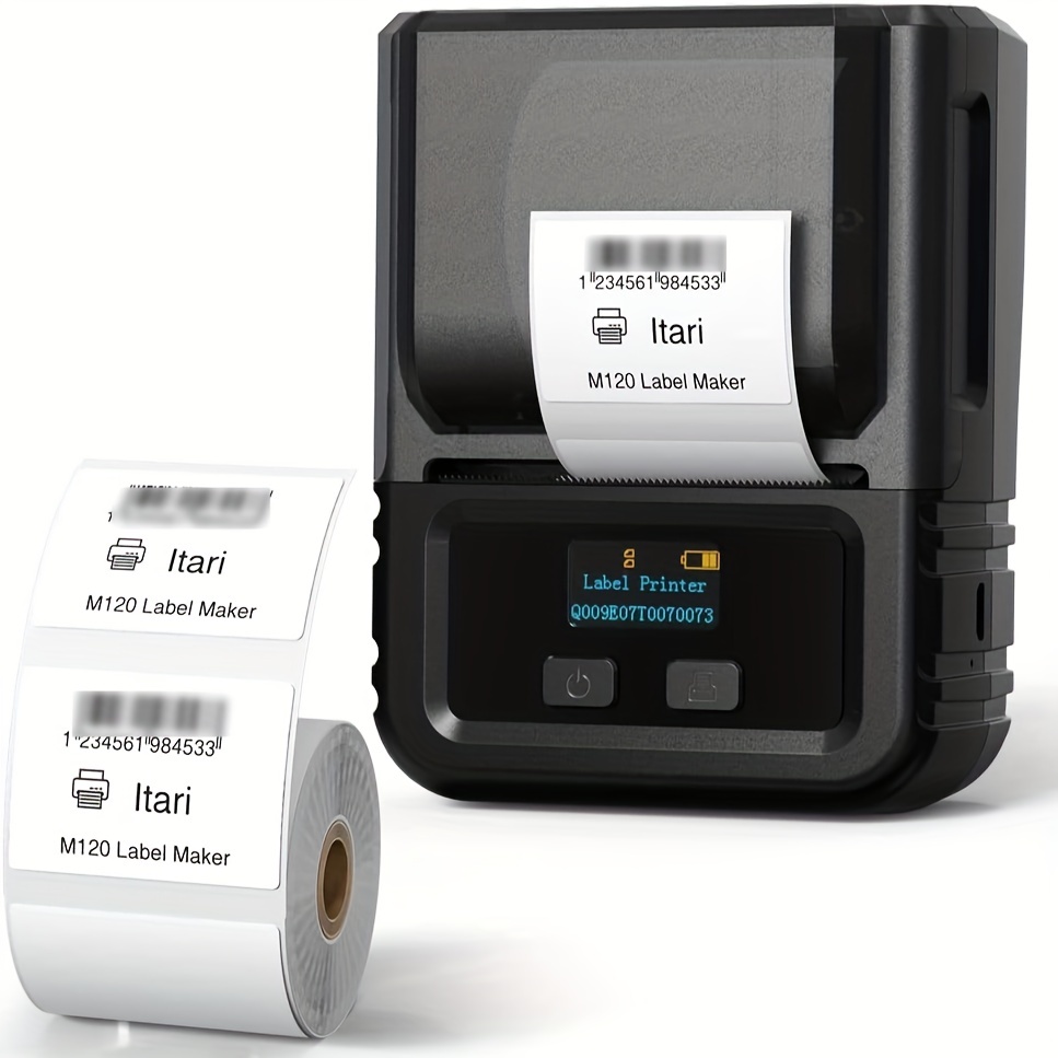Itari Imprimante d'étiquettes Bluetooth, Mini éTiqueteuse Bluetooth Facile  à Utiliser pour Le Bureau, Portable Thermique Compatible avec iOS Android