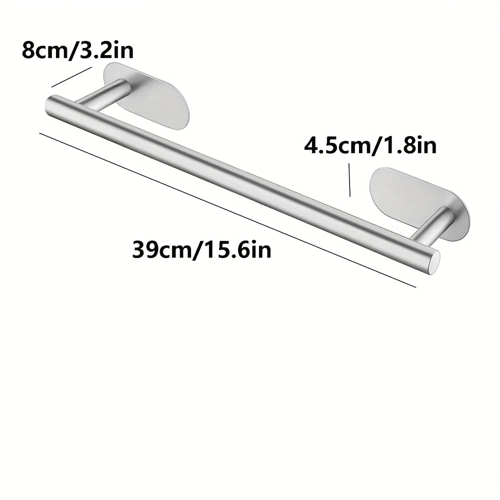 Self-Adhesive Towel Rod Bathroom Accessories Towel Bar Rack Towel