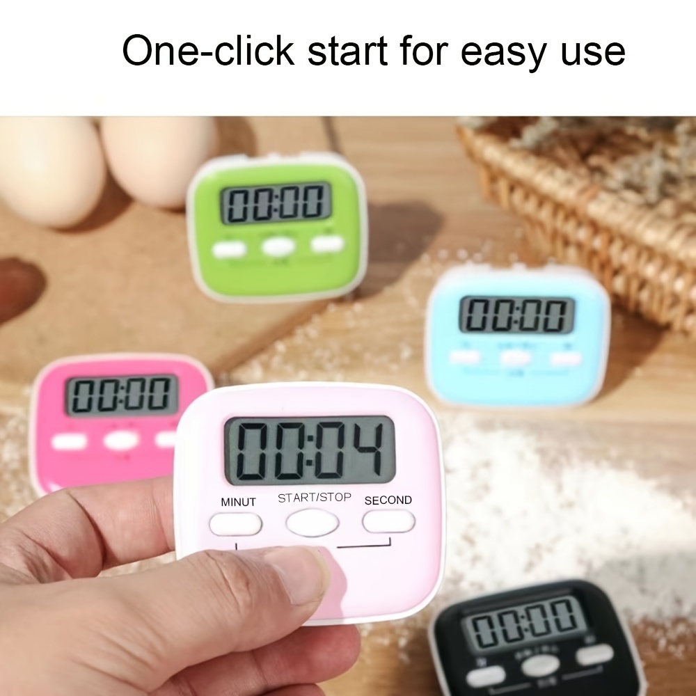 1PC Digital Kitchen Timer - Stopwatch Count Up and Down Digital Kitchen  Timer for Cooking Big Digits Loud Alarm Magnetic Backing Stand Cooking  Timers