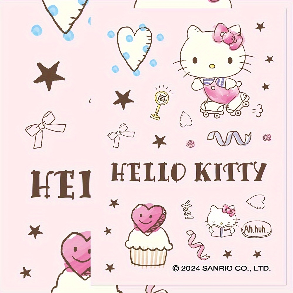 Conjunto de ropa interior con pegatinas de Hello Kitty para mujer