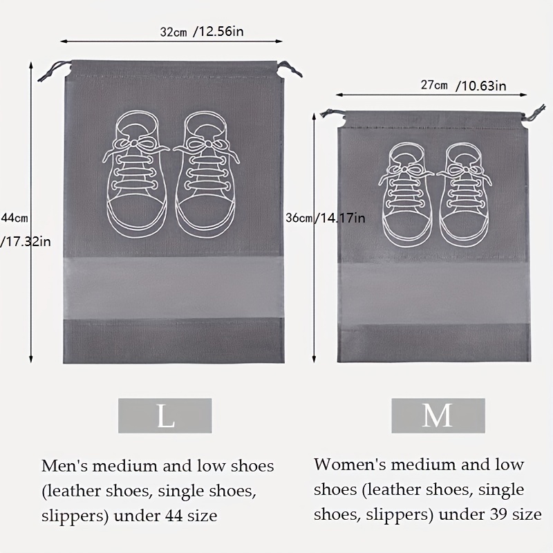 10pcs Shoes Storage Organizer, Portable Shoes Storage Drawstring Bundle Pocket, Perfect Shoes Storage Bag For Travel