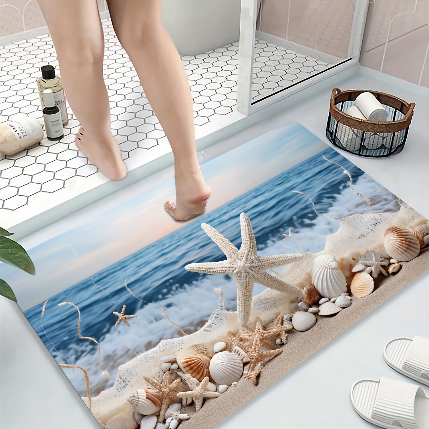 3pcs/set 3D Hogar De Franela Para Baño Antideslizante - Temu