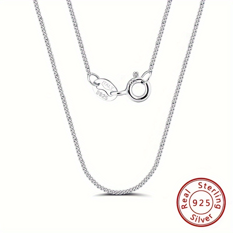 925 Sterling Silver Necklace Cable Bamboo Twisted O Chain Fashion Chain for  Women Jewelry 