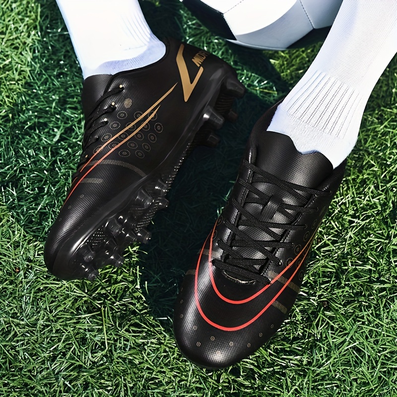 Botas De Fútbol Con Tacos AG Para Hombre, Patrón De Geometría Superior  Profesional, Antideslizantes, Transpirables, Con Cordones, Tacos De Fútbol  Y Za