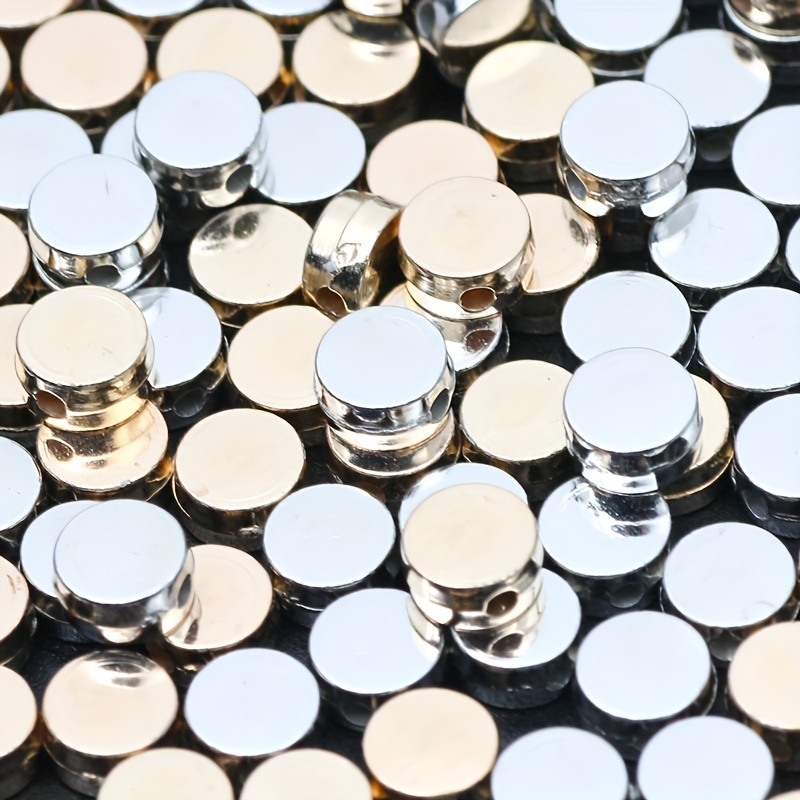 100pcs 6mm Random Mixed CCB Flat Round Spacer Beads
