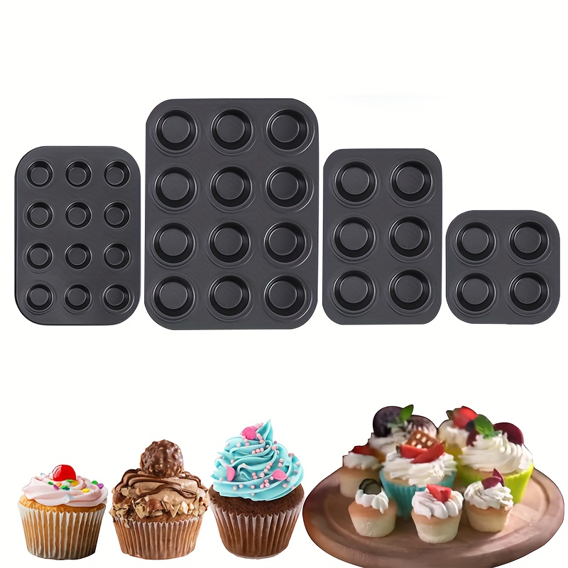 1pc 4/6/12 cavity Muffin Cup Pan Stampo Torte Rotondo Forno - Temu Italy