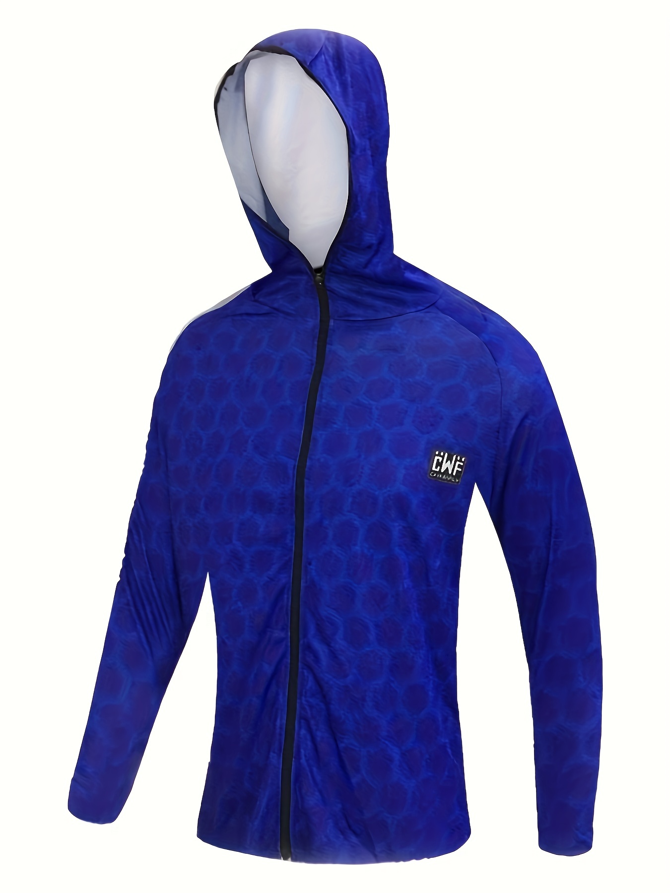 Men's Plus Size Fish Print Hooded Jacket Outdoor Sports - Temu United  Kingdom