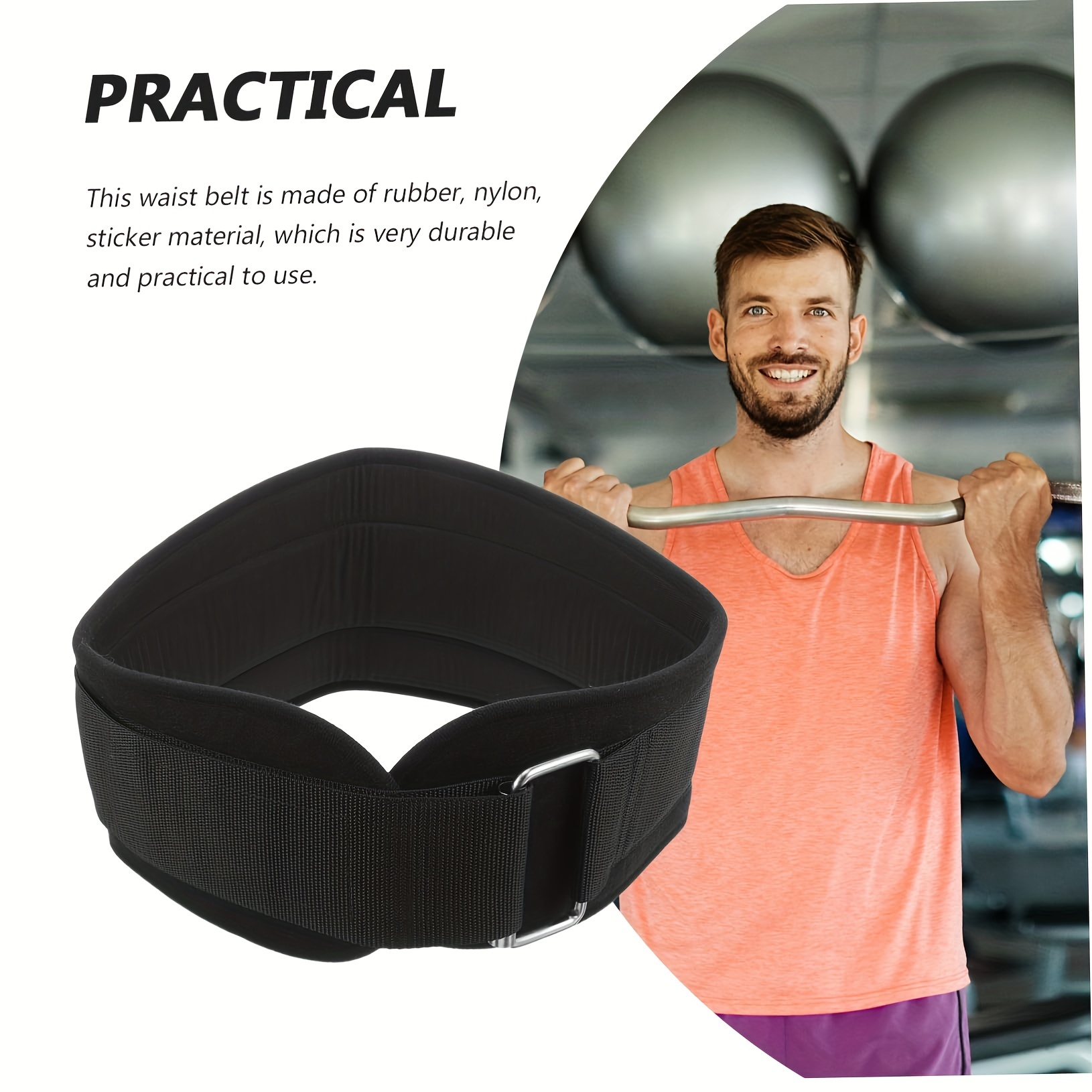 Weight Lifting Belt Adjustable Back Support Workout Belt - Temu Canada