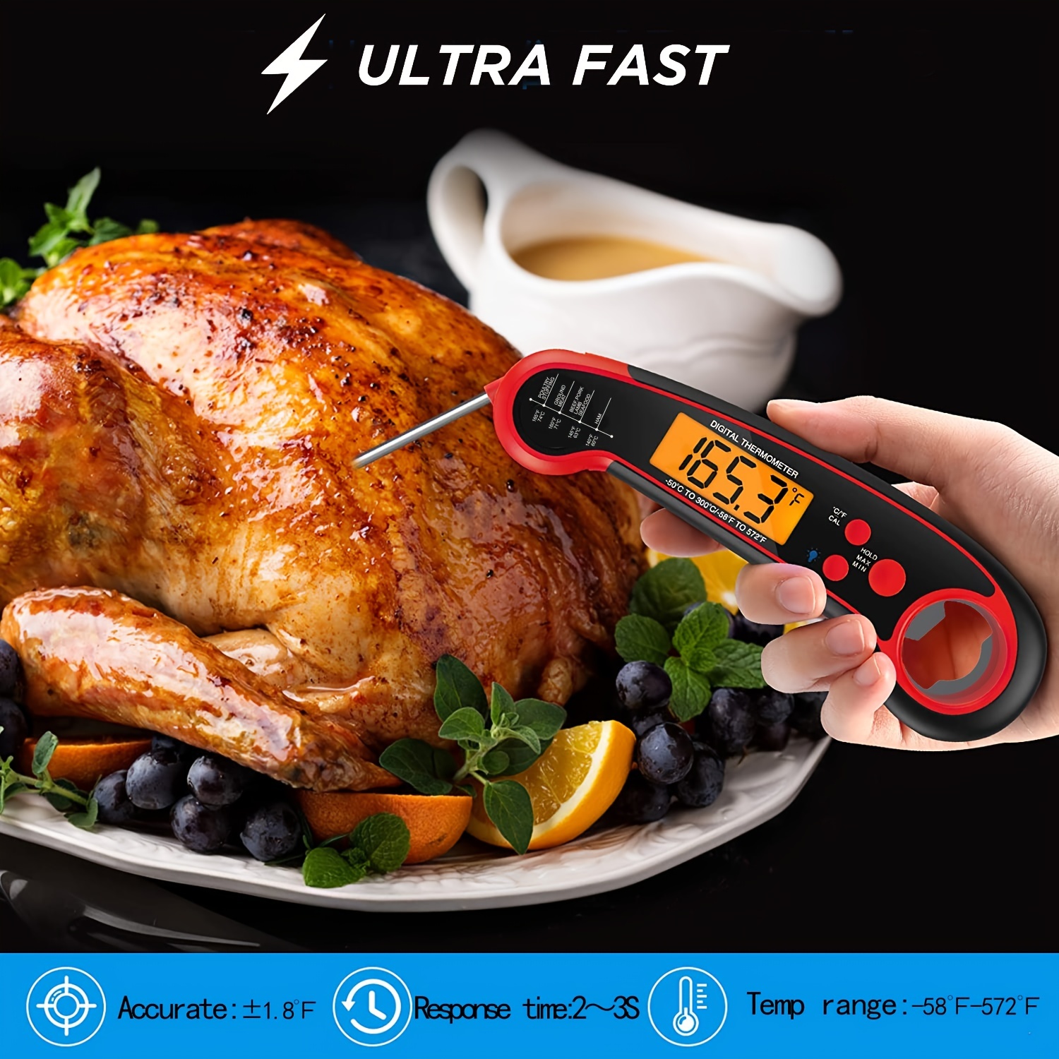 Shenzhen Instant Read Digital Food Thermometer Meat Thermometer