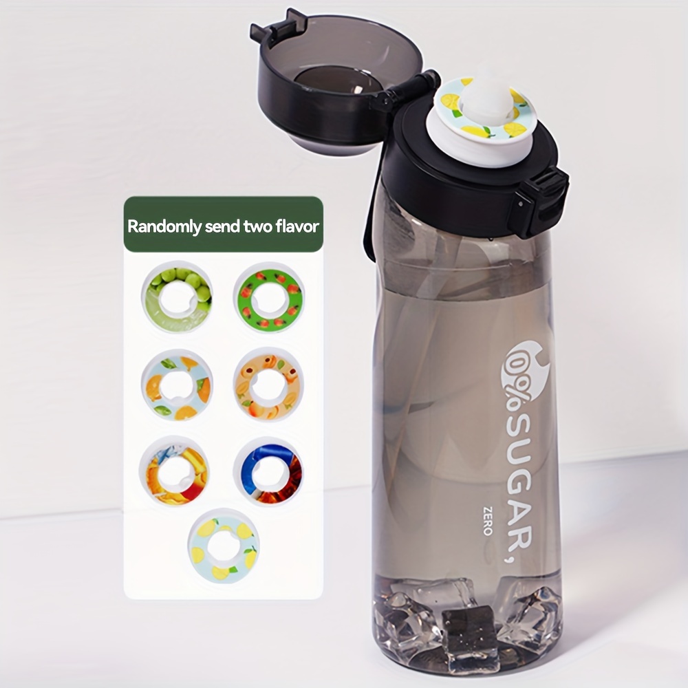 Sports Water Bottle With 1 Random Flavor Pod, Water Cup Compatible