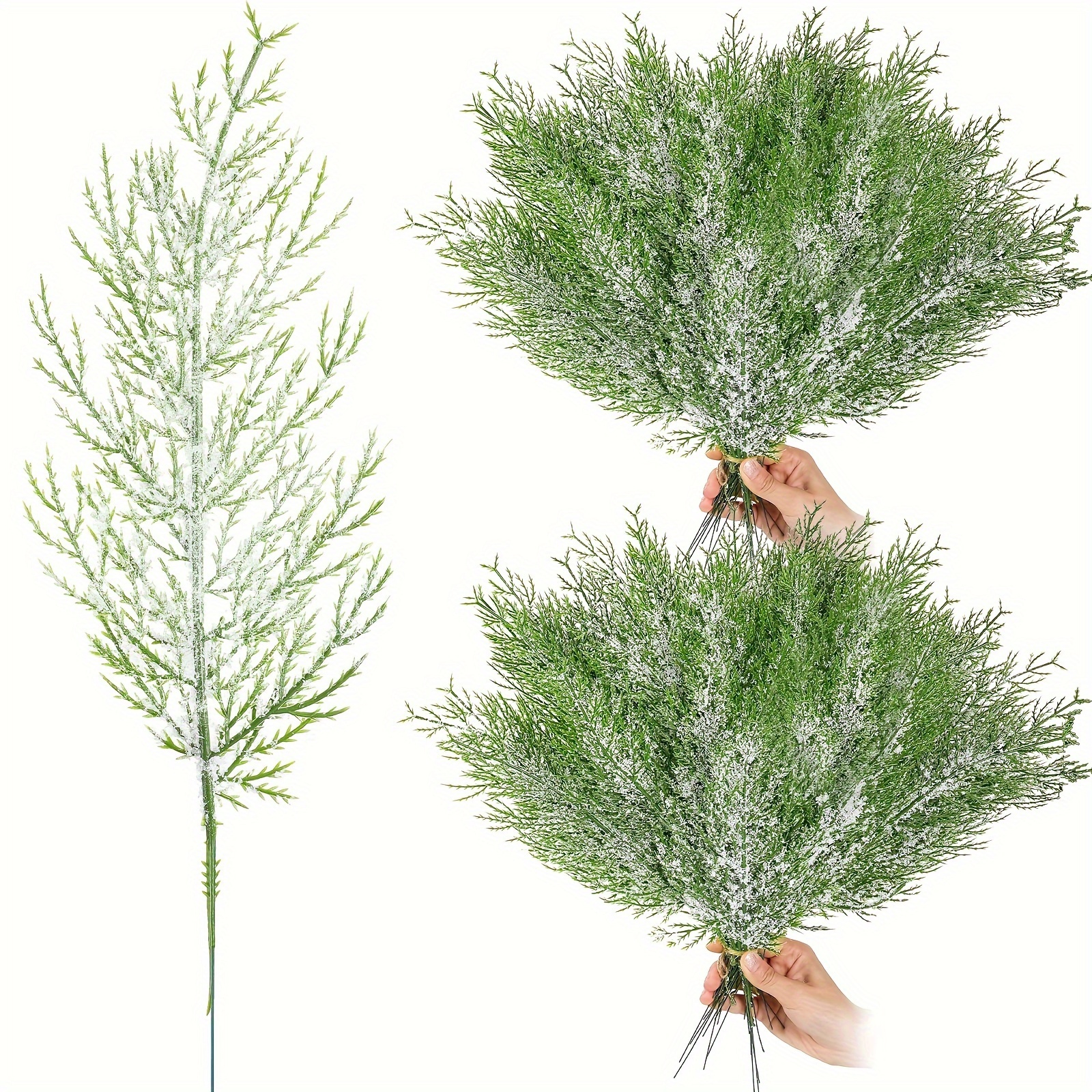 Artificial Faux Cedar Branches-artificial Cedar Sprigs-faux Cedar