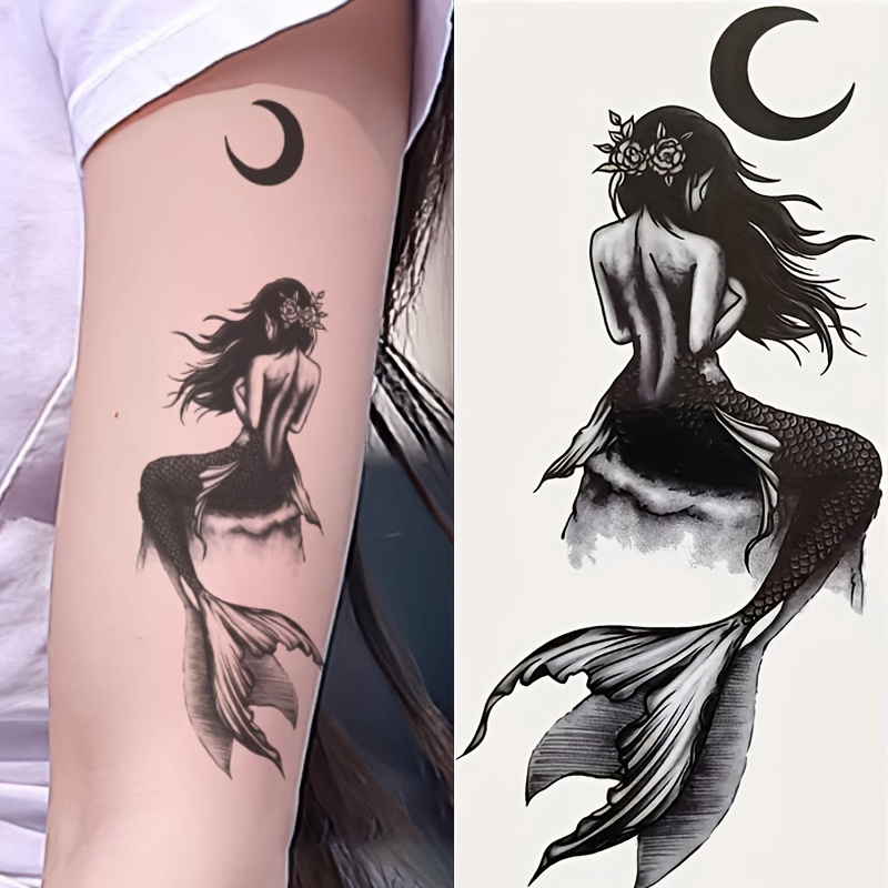 Mermaid Makeup, Mermaid Temporary Tattoo, Mermaid Tattoo, Fish Scales  Tattoo, Mermaid Costume, Mermaid Scales, Halloween Makeup 