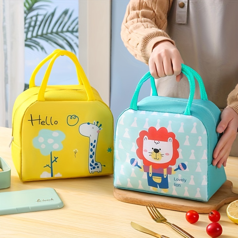 Little Yellow Duck Lunch Bag Cute Cartoon Lunch Bag Handbag Storage  Insulation Bag Canvas Lunch Bag - Temu