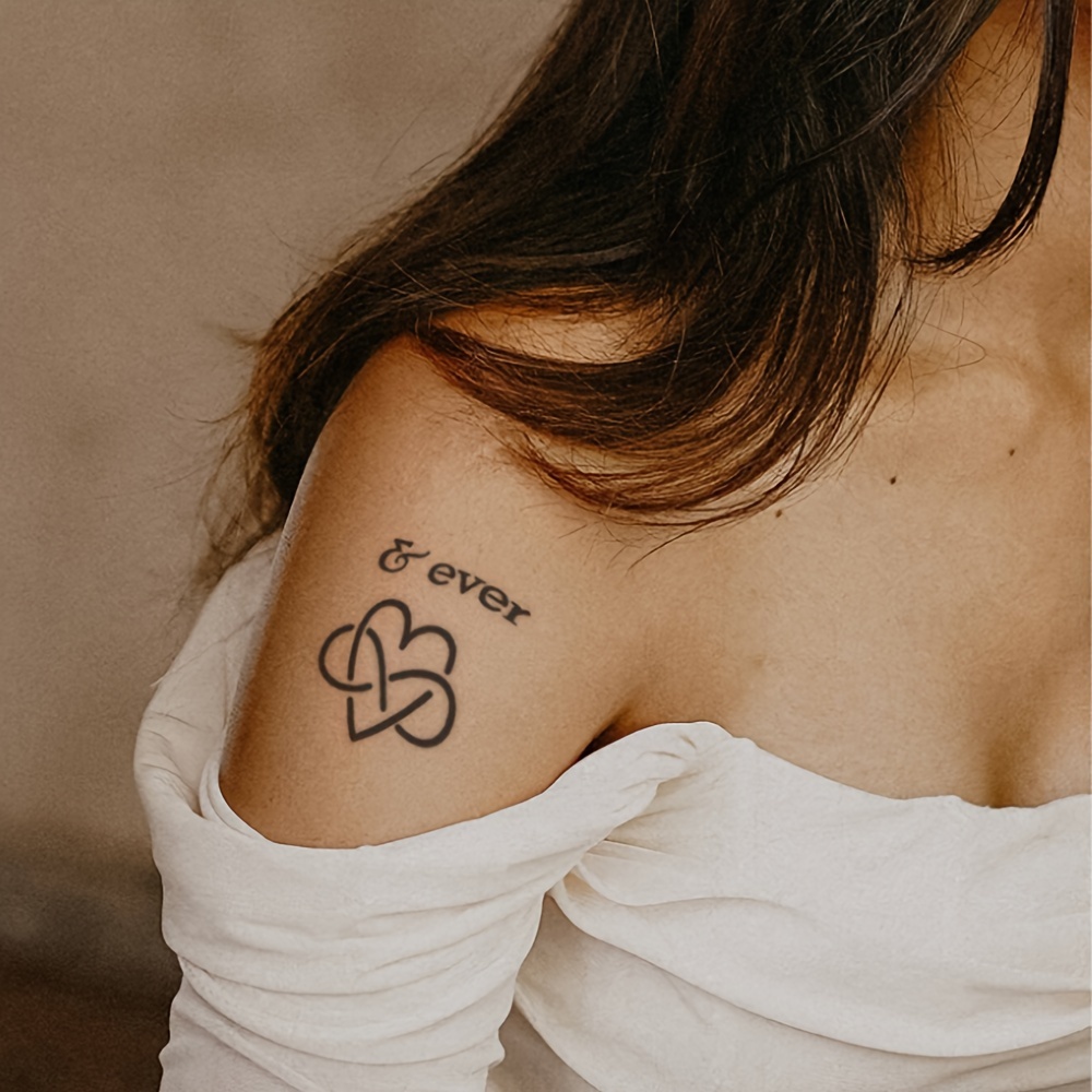 Cute Small Infinity Symbol Temporary Tattoos For Women Neck - Temu