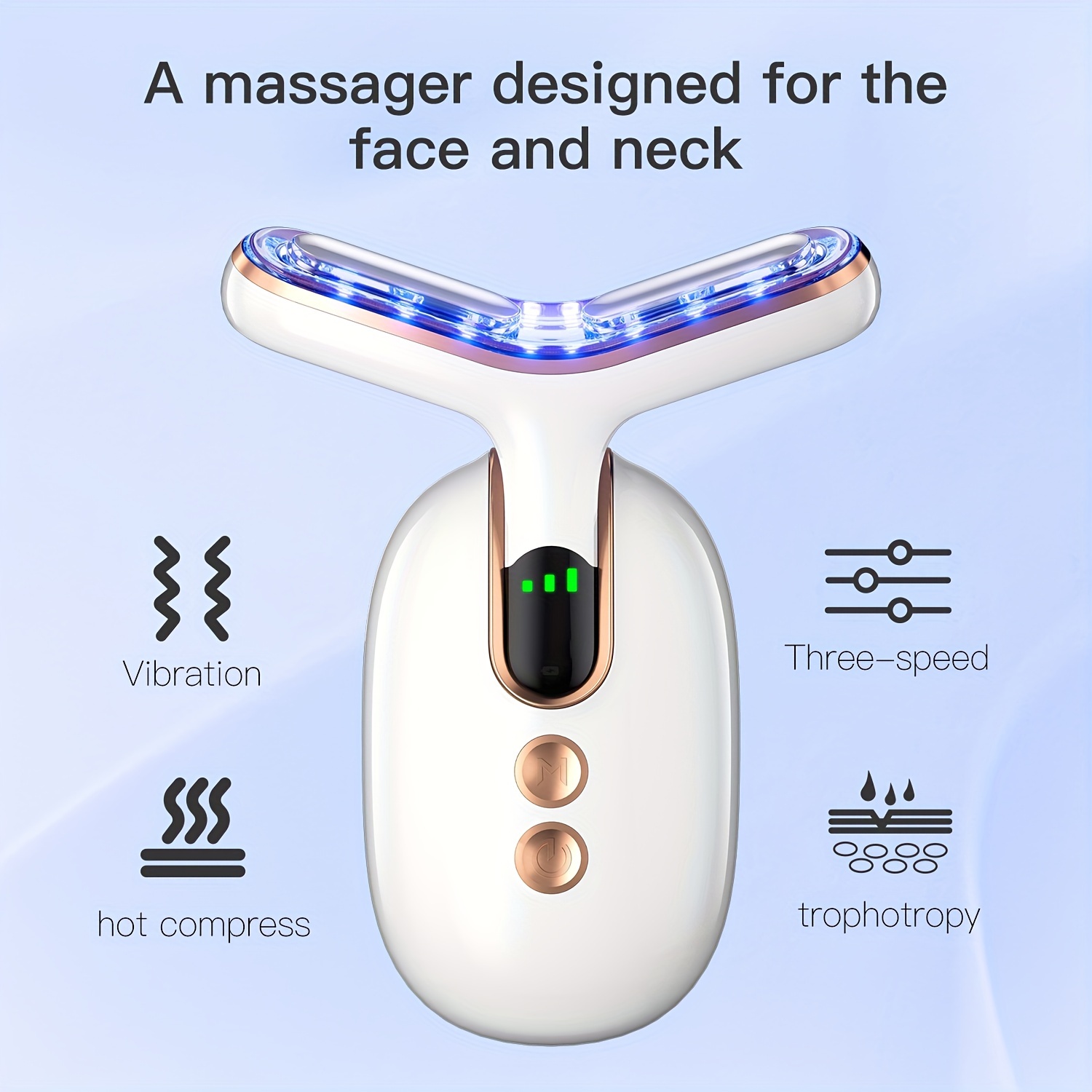 3 Attachments 4 in 1 Face Massager Neck Massager Body - Temu