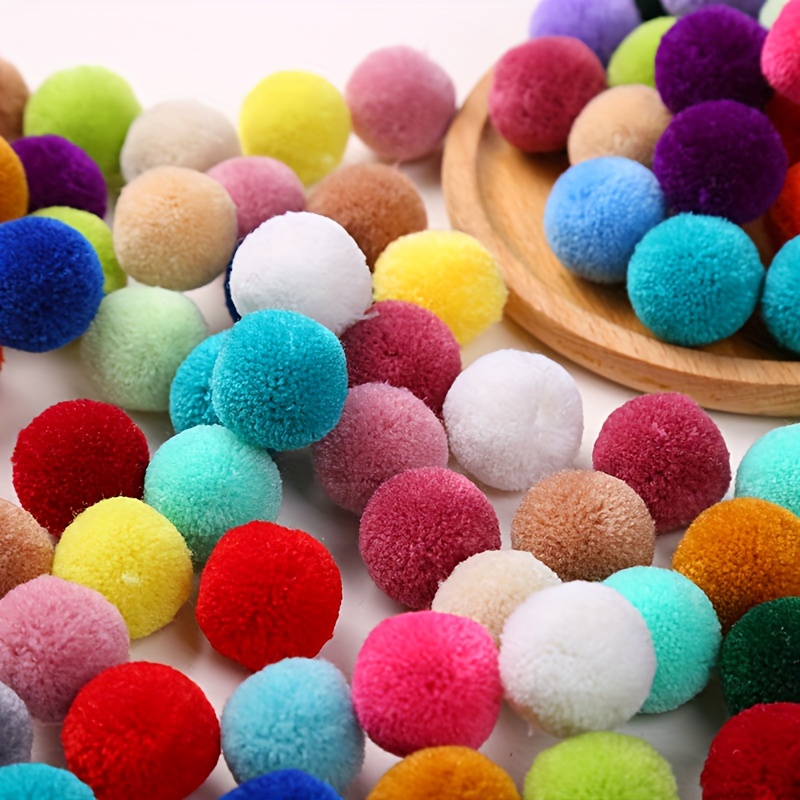 Mixed Color Christmas Theme Pom Poms Craft Pom Pom Balls - Temu