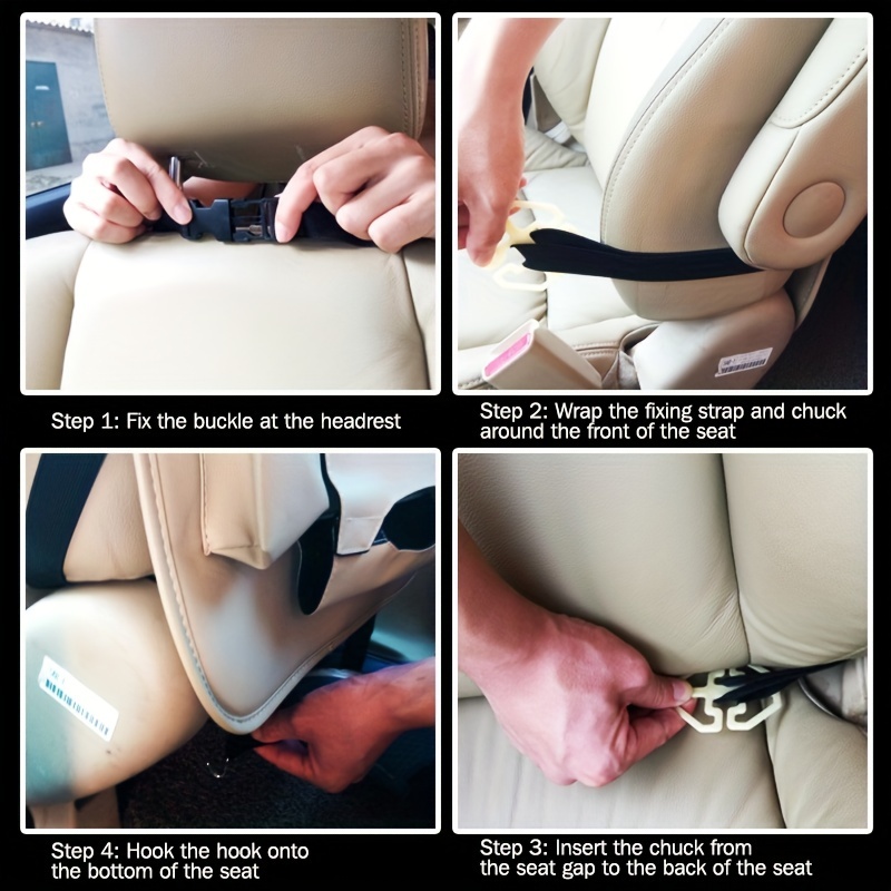 Organizer per sedile posteriore auto con supporto per tablet e cellulare -  nero :: capforwheel