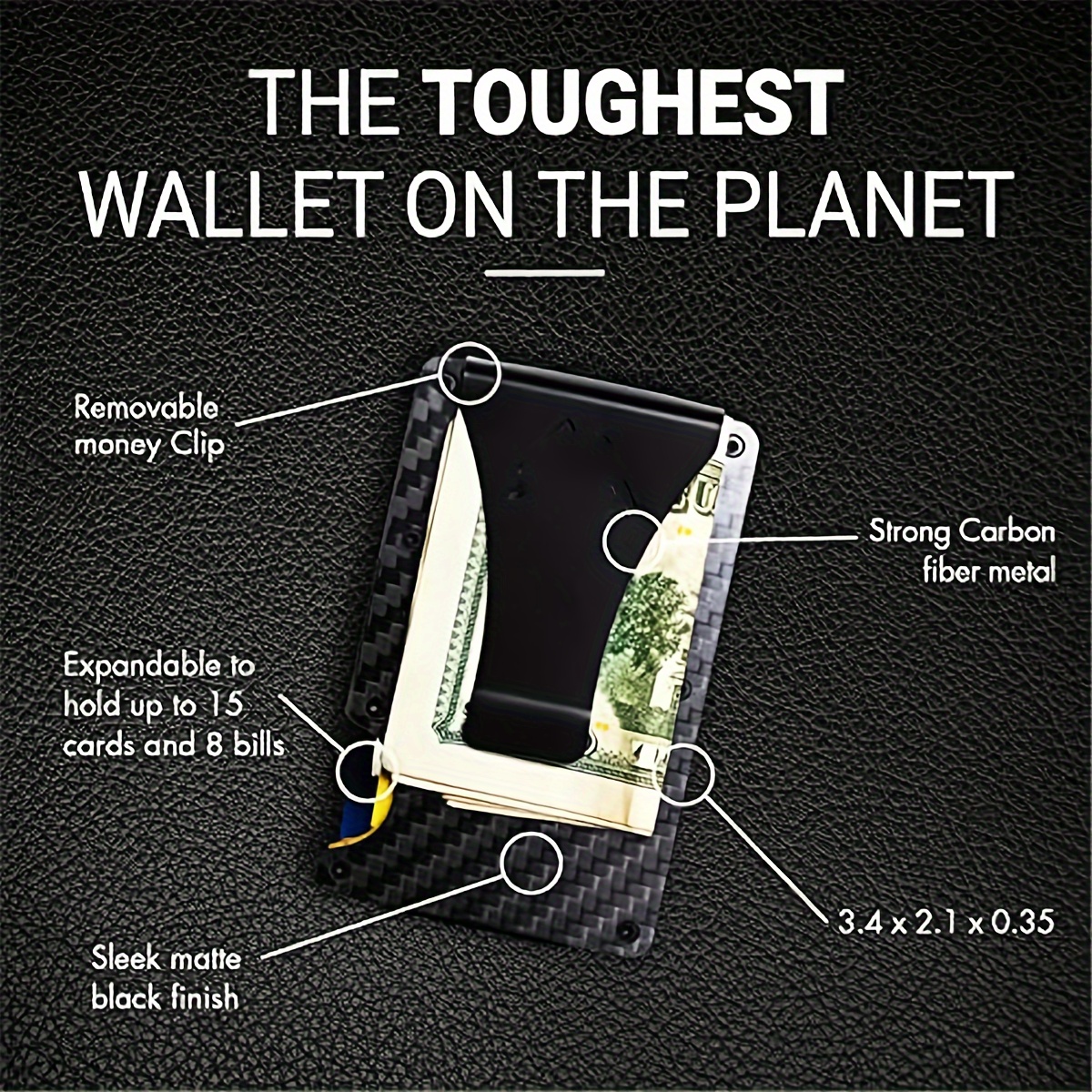  Hayvenhurst Minimalist Slim Wallet For Men - RFID