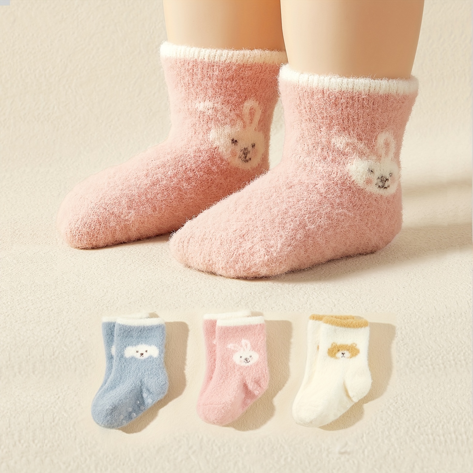 Anti skid Socks Girls Cartoon Rabbit Socks Baby Girls - Temu