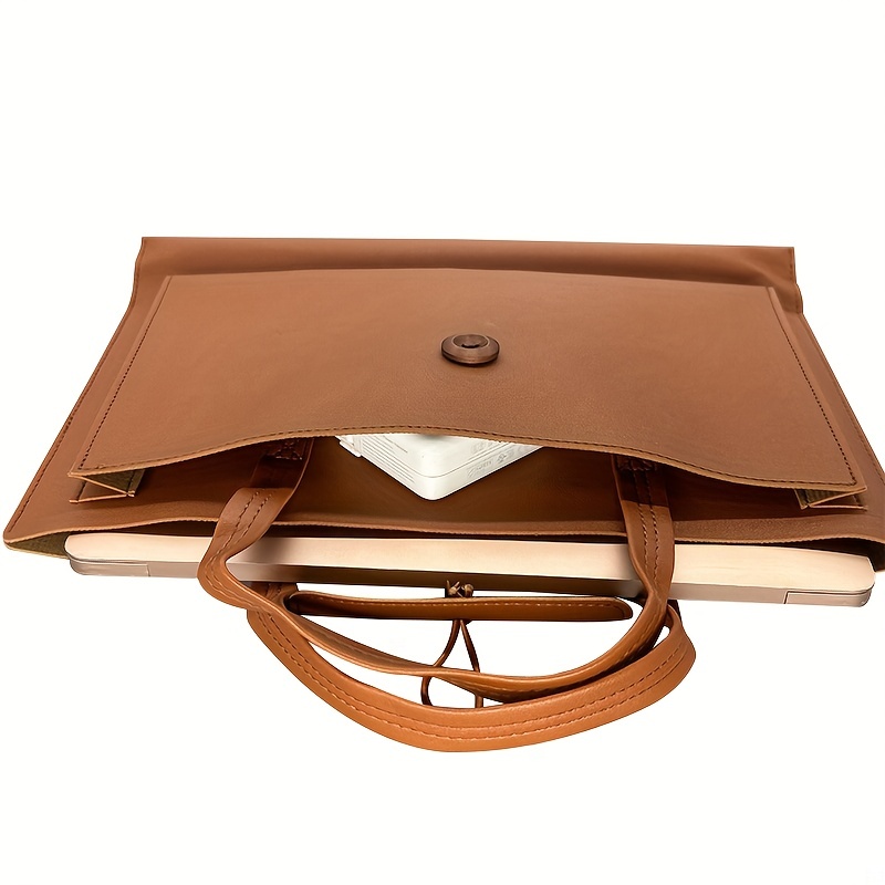 Laptop Bag for Women Waterproof Lightweight 15.6 inch Leather