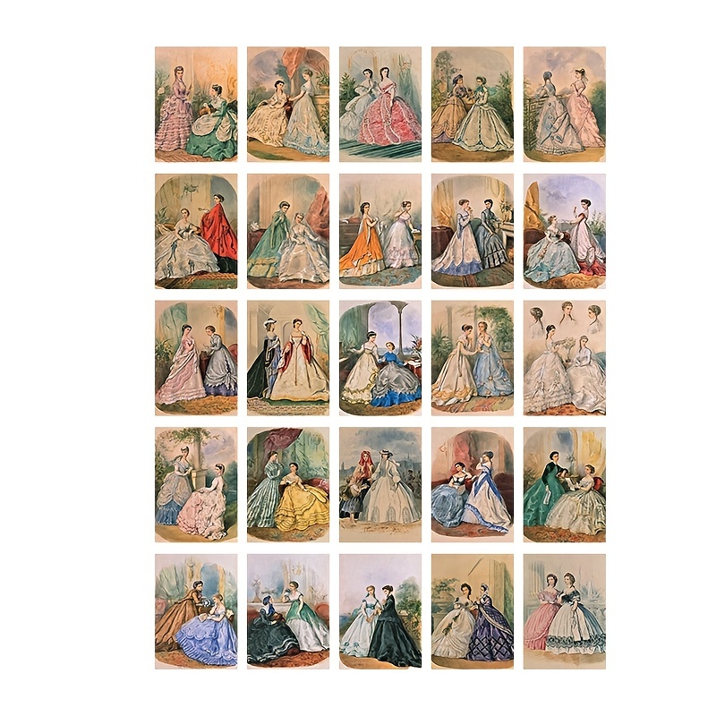 50pcs Character Clothing Material Paper 140mm 100mm