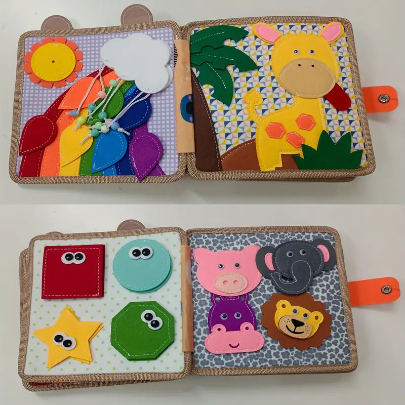 Little Fawn Busy Board Giocattoli Montessori Bambini Libro - Temu
