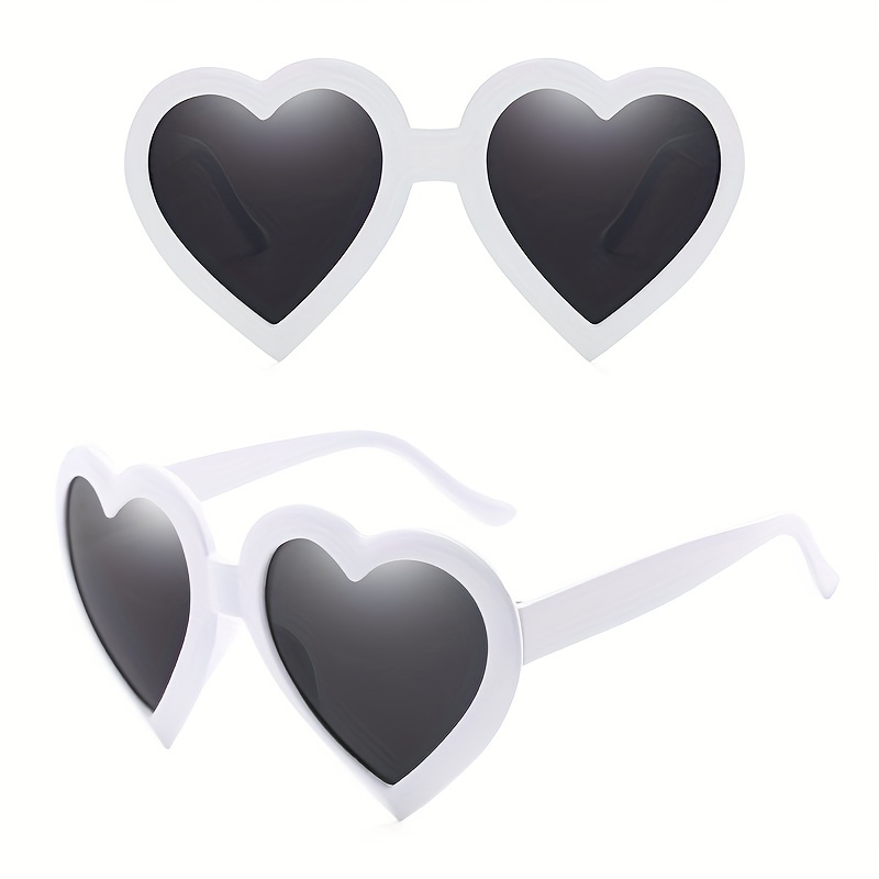  J&L Glasses Fashion Rimless Heart-Shaped One Piece