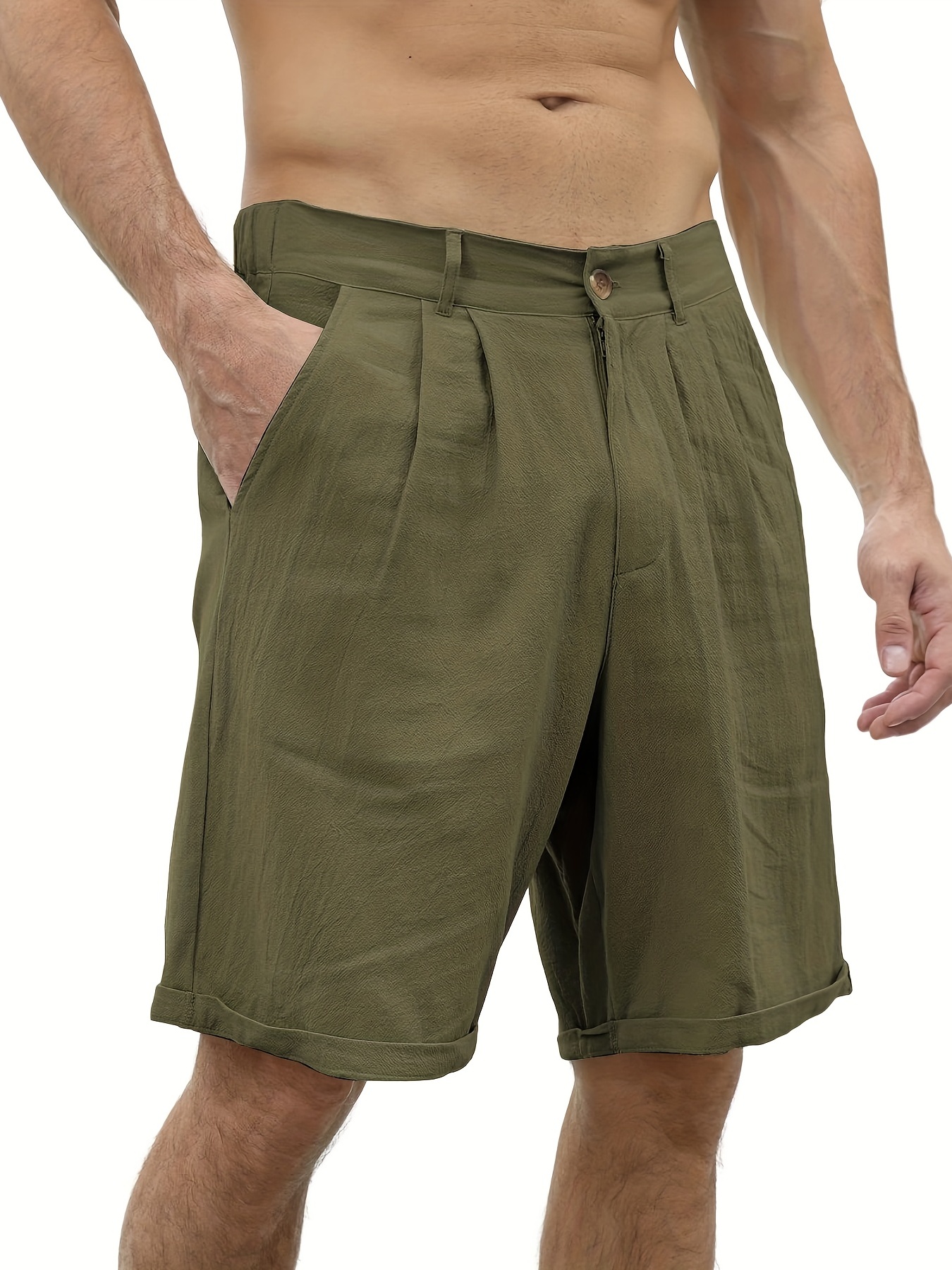 Mens casual cotton shorts sale