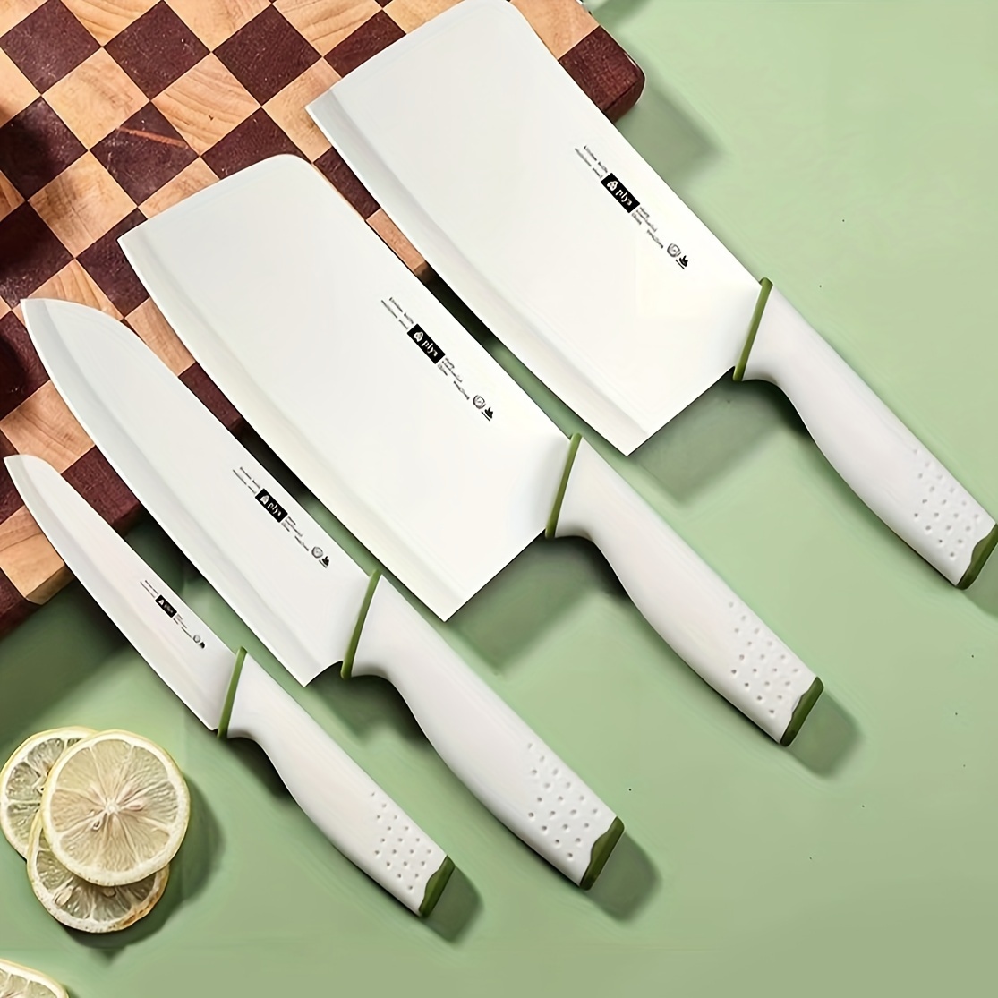 Kitchen Knife Set Super Fast Sharp Wear-free Slicing Meat Knife Full Set  Stainless Steel Kitchen Knife Combination A for restaurants/supermarkets