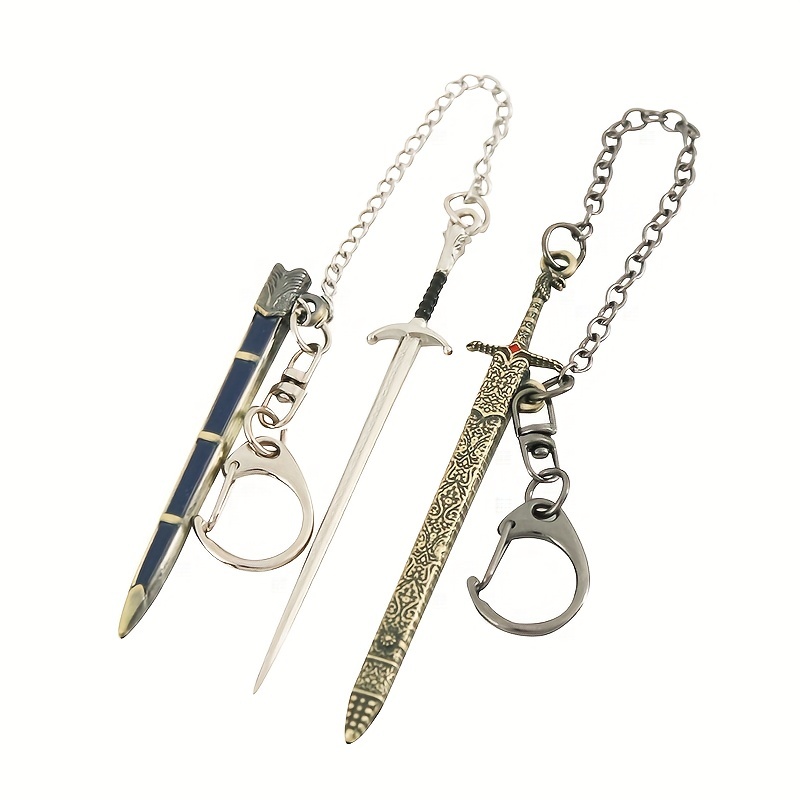 Metal Ancient Sword Model Key Chain Pendant Bag Pendant Funny Key Chain -  Temu