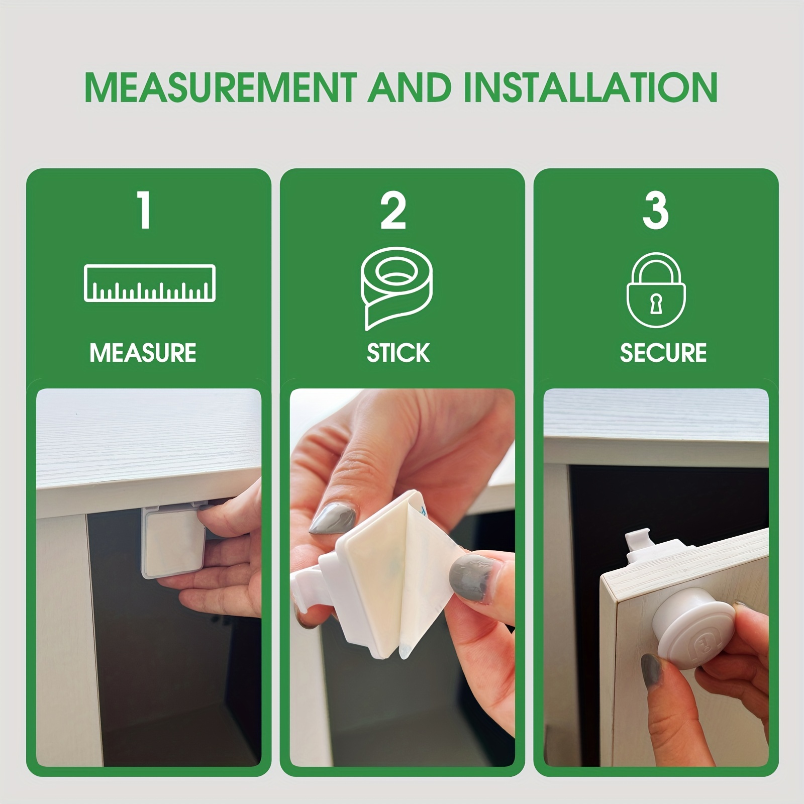 Eco-Baby Child Safety Magnetic Cabinet and Drawer Locks for