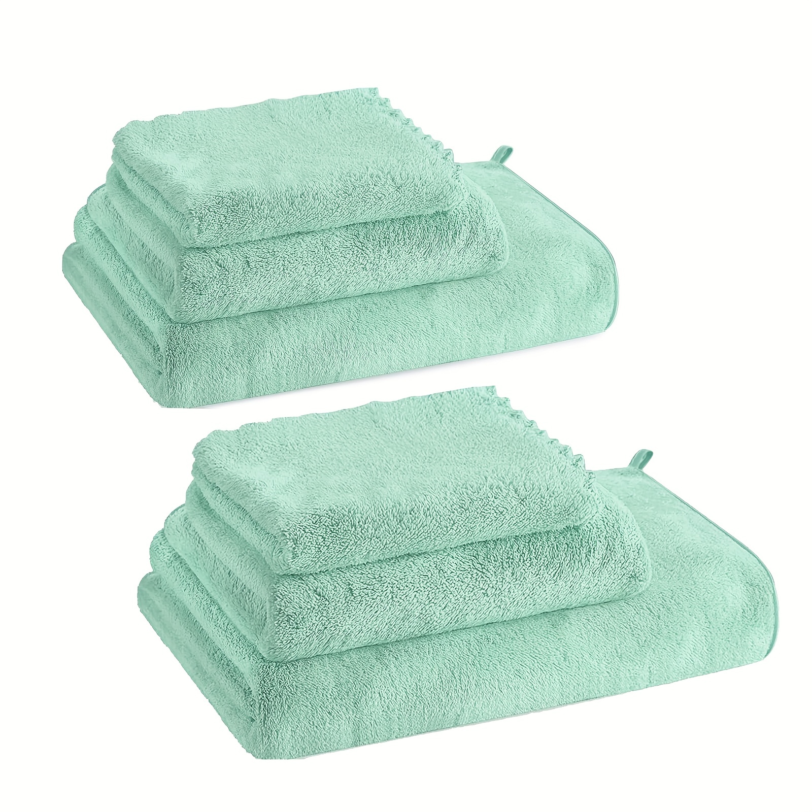 Solid Color Towel Set Super Absorbent Bath Towels Ultra Soft - Temu