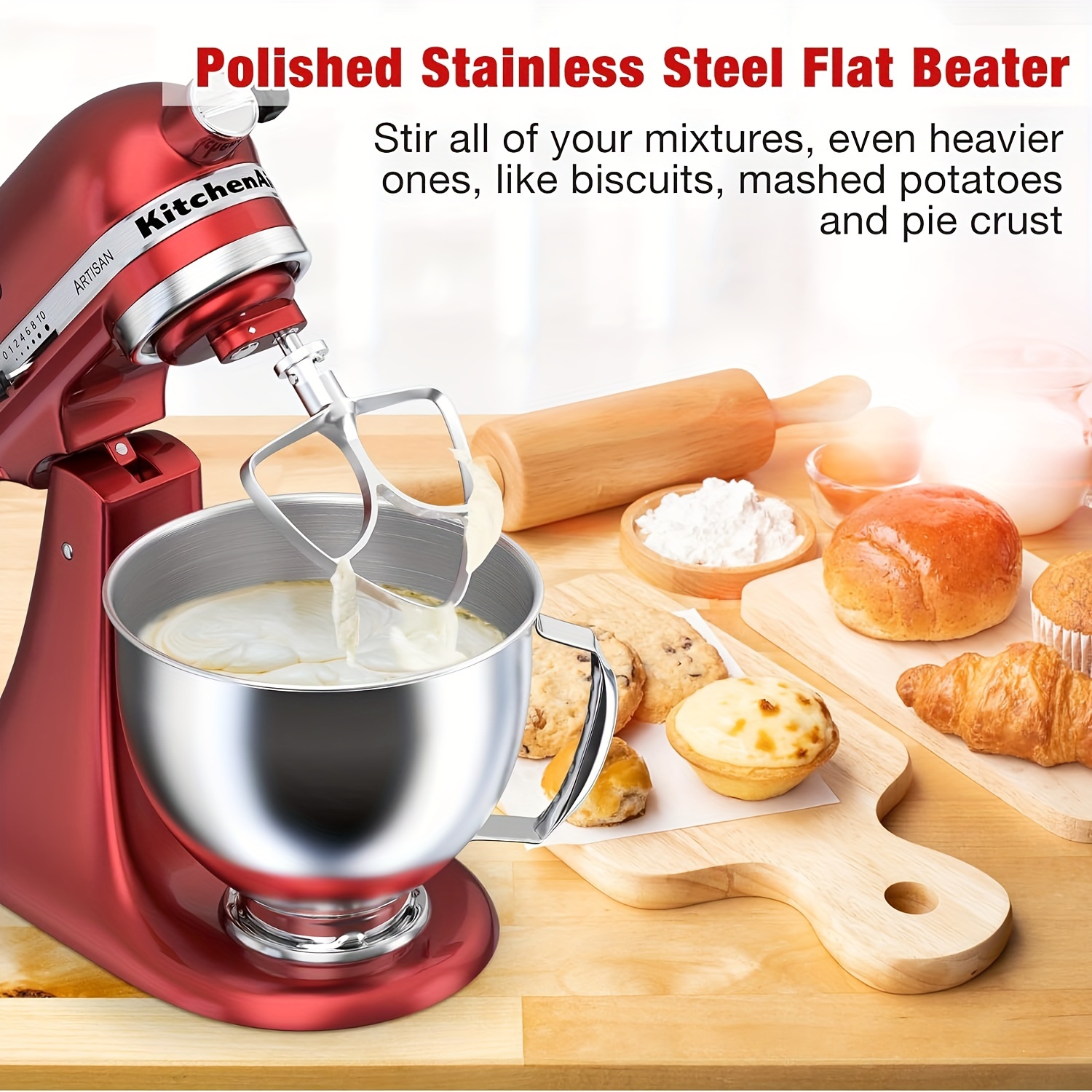 KitchenAid Pastry Beater - Stainless Steel | Fits 4.5-Quart & 5-Quart  KitchenAid Tilt-Head Stand Mixers