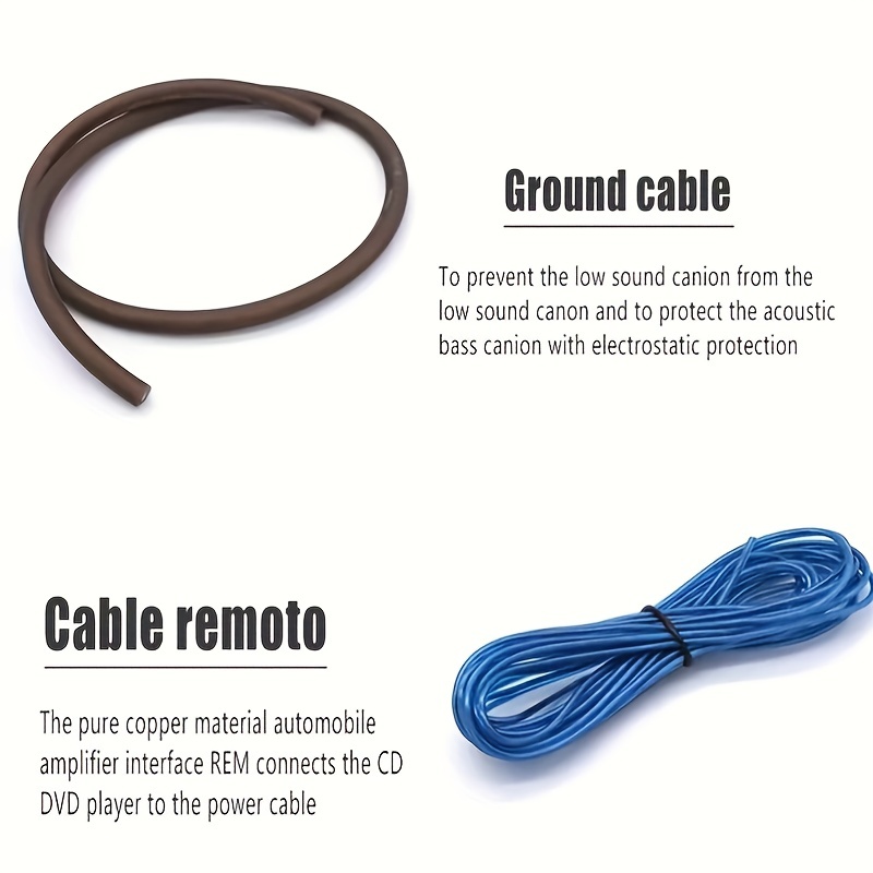 Kit De Cables Para Amplificador Kit Instalacion Subwoofer Au