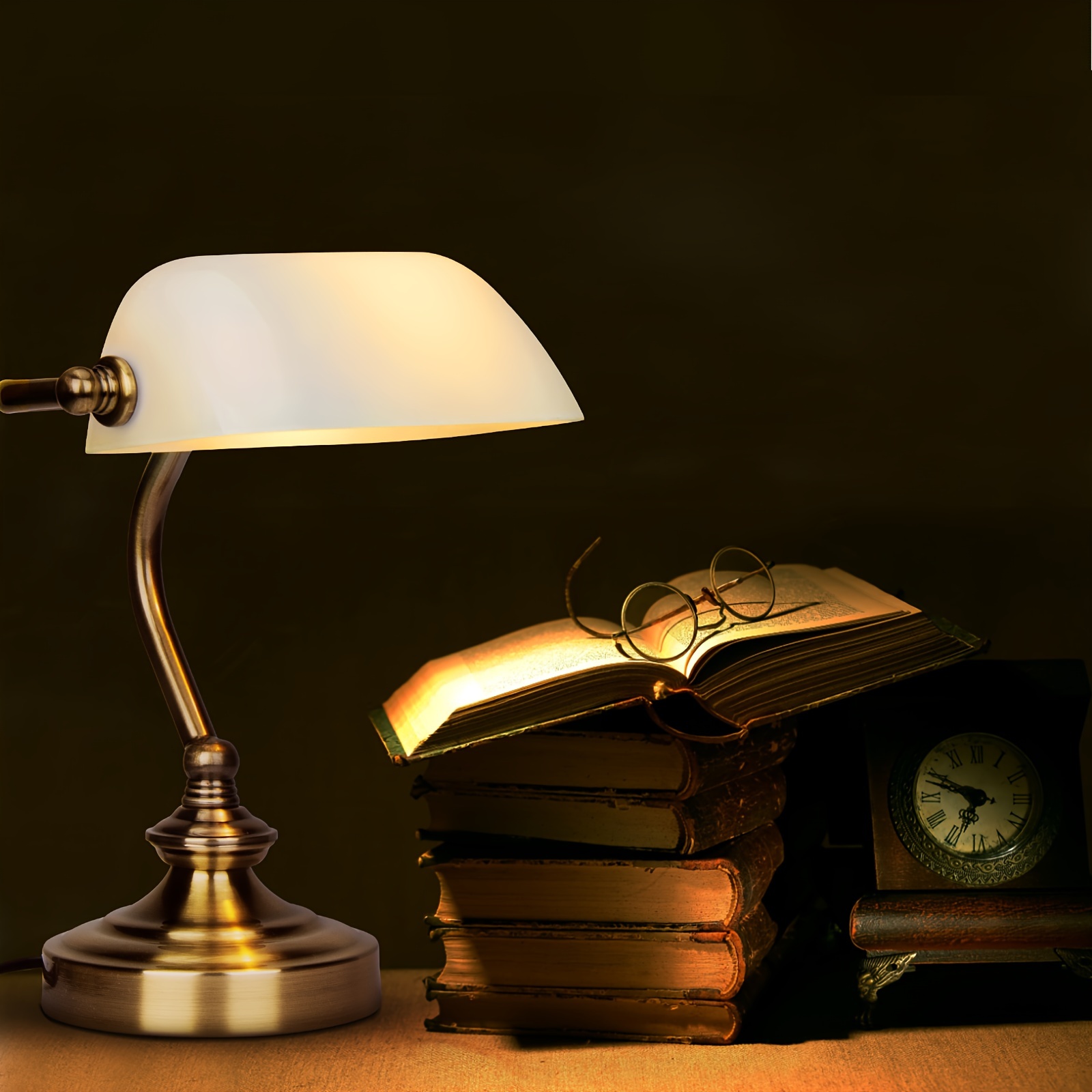 Bankers desk lamp, Library lamp, Bankers lamp