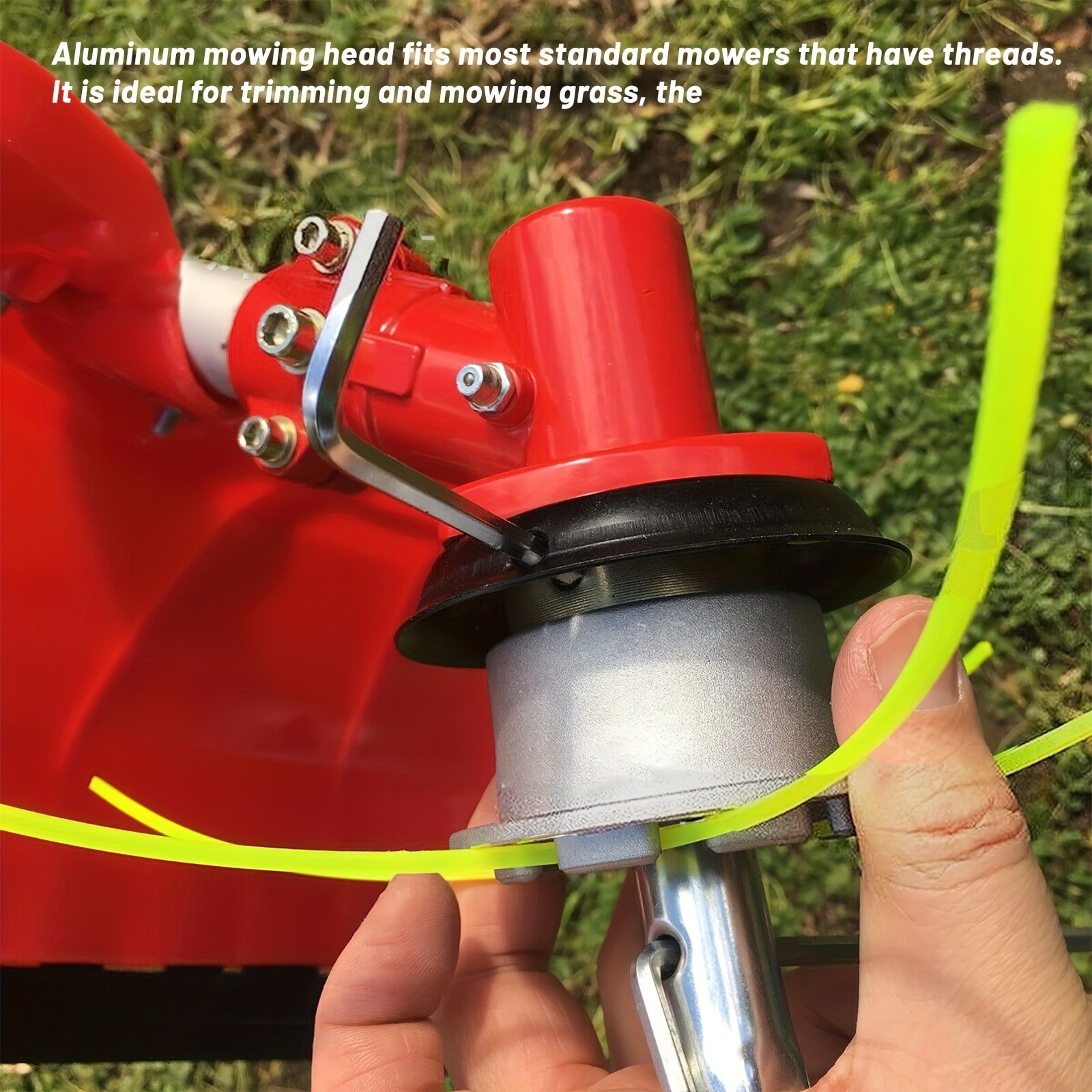 

Universal Lawn Trimmer Head Double Line Head For Brush Cutter Aluminium Grass Mowing Head Aluminium Mowing Thread Head With 4 Lines For Petrol Brush Cutter