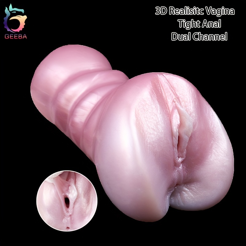 1pc Male Masturbator Cup Pocket Realistic Anal Pussy Aircraft Cup Massager  Penis Training Glans Stimulator Toys