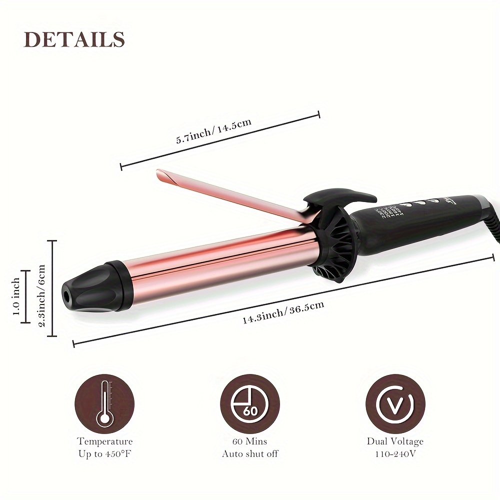 Titanium clearance hair curler