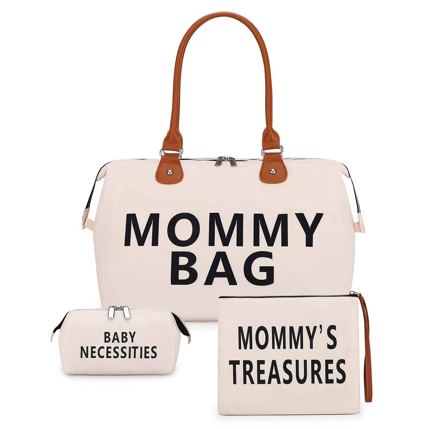 3pcs Large Capacity Waterproof Travel Mom Bag Set