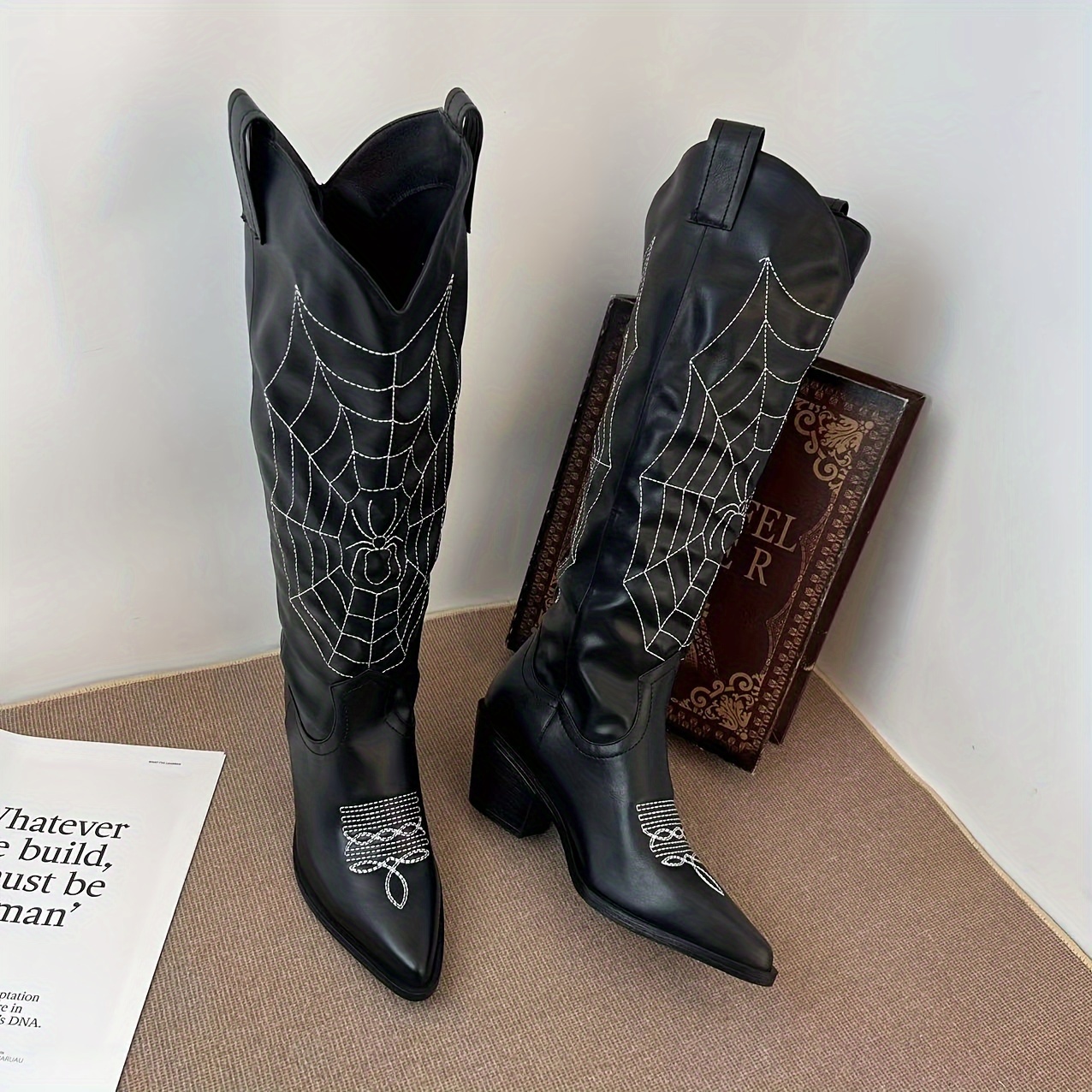 Goth cowboy clearance boots