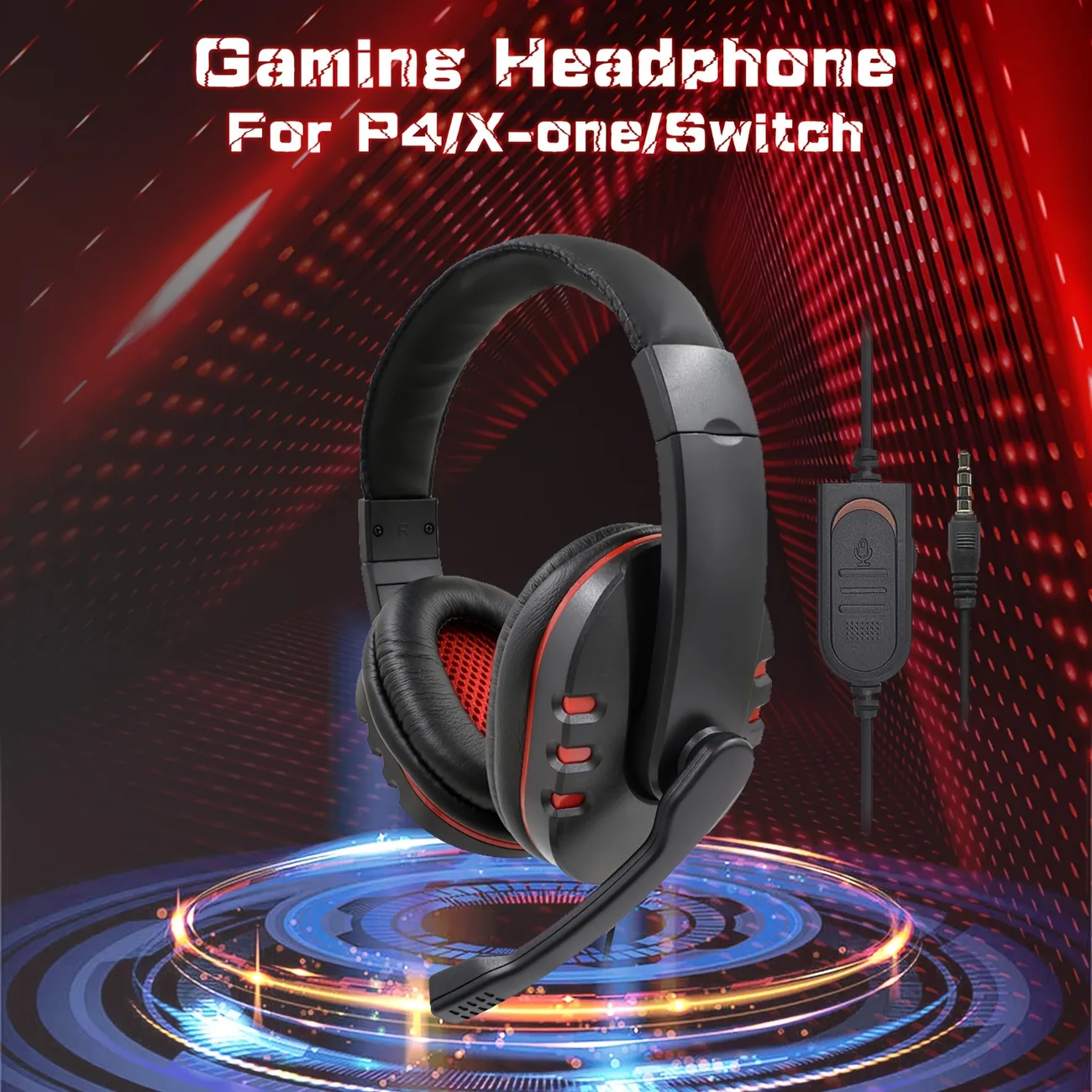 Gaming Headset With Mic For Xbox One Ps4 Pc Mobile Phone And Notebook Controllable Volume Gaming Headphones Quick & Secure Online Checkout | Temu