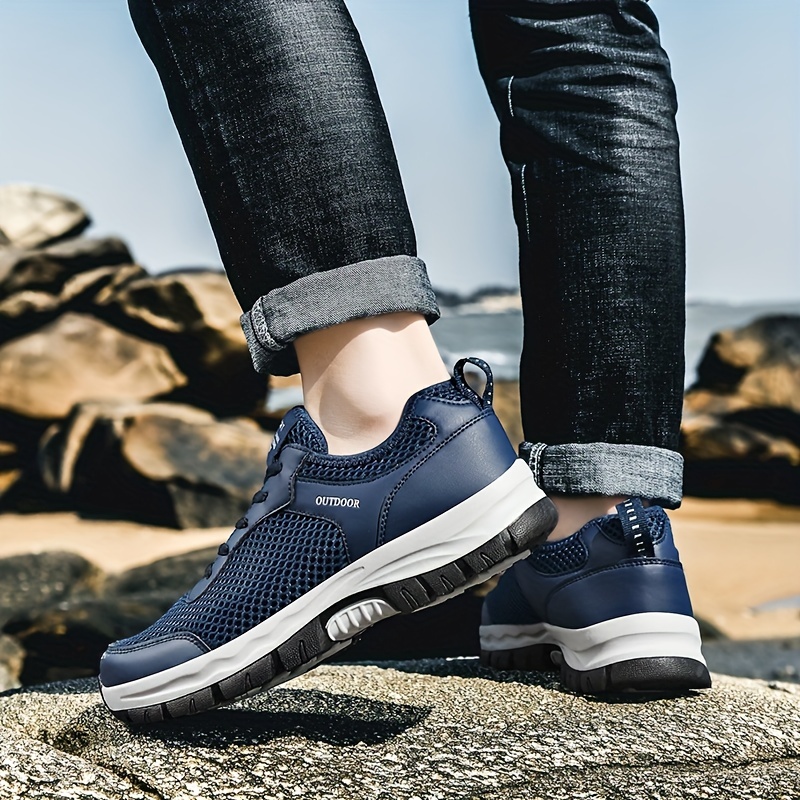 Men's Breathable Mesh Sneakers for Hiking Climbing