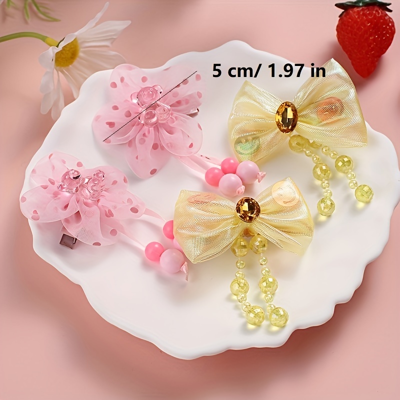 Cute Flower Hair Clips Barrettes Creative Spring Hairpin Sweet Hair  Accessories For Girls Kids - Jewelry & Accessories - Temu