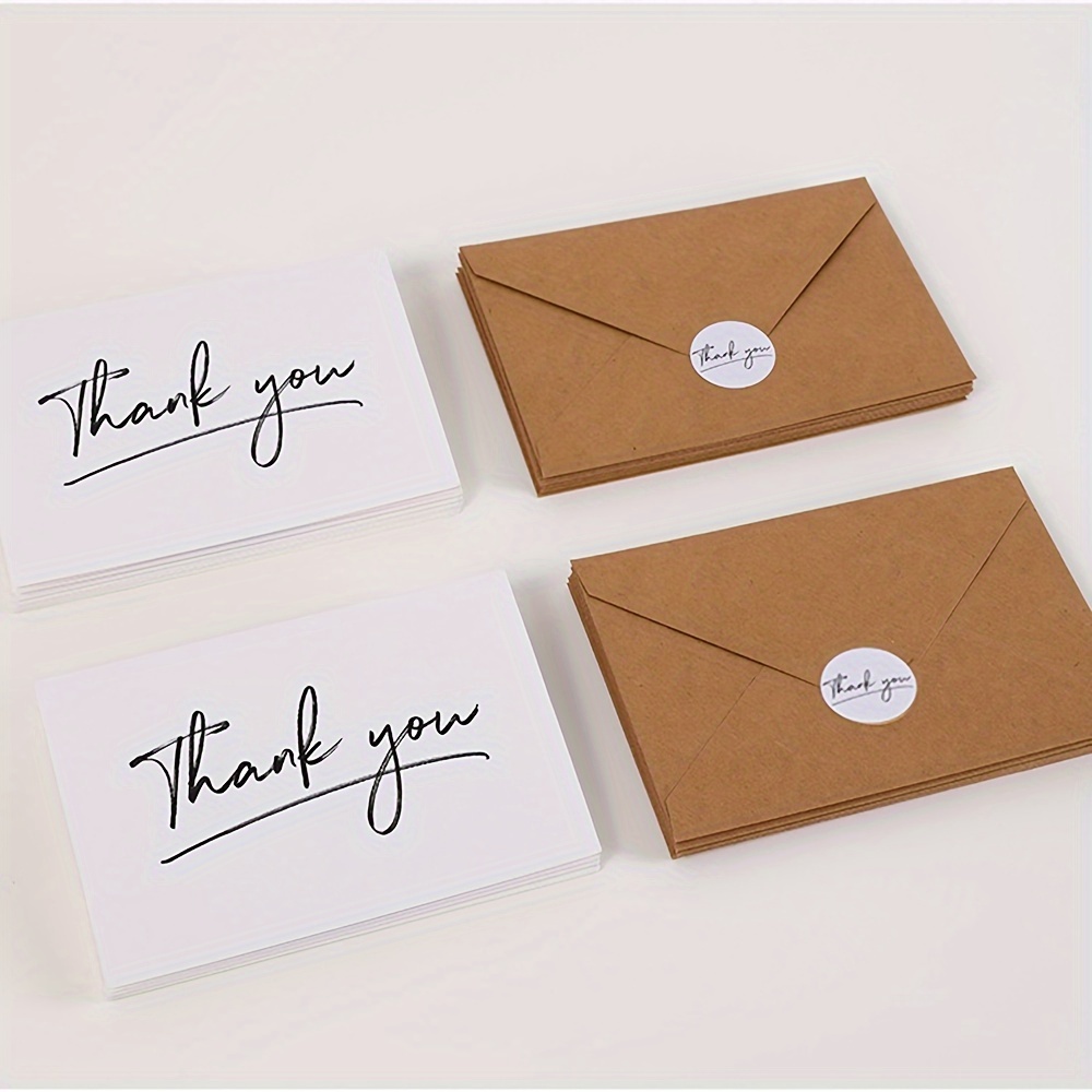 BLANK THANK YOU Card Set with Envelopes Perfect for Teachers & Friends  $30.21 - PicClick AU