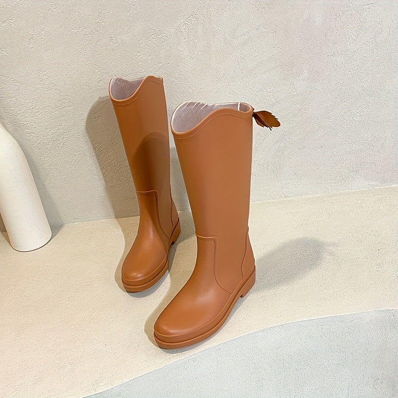 Women's Waterproof High Top Rain Boots Comfortable Non-slip Outdoor Boots