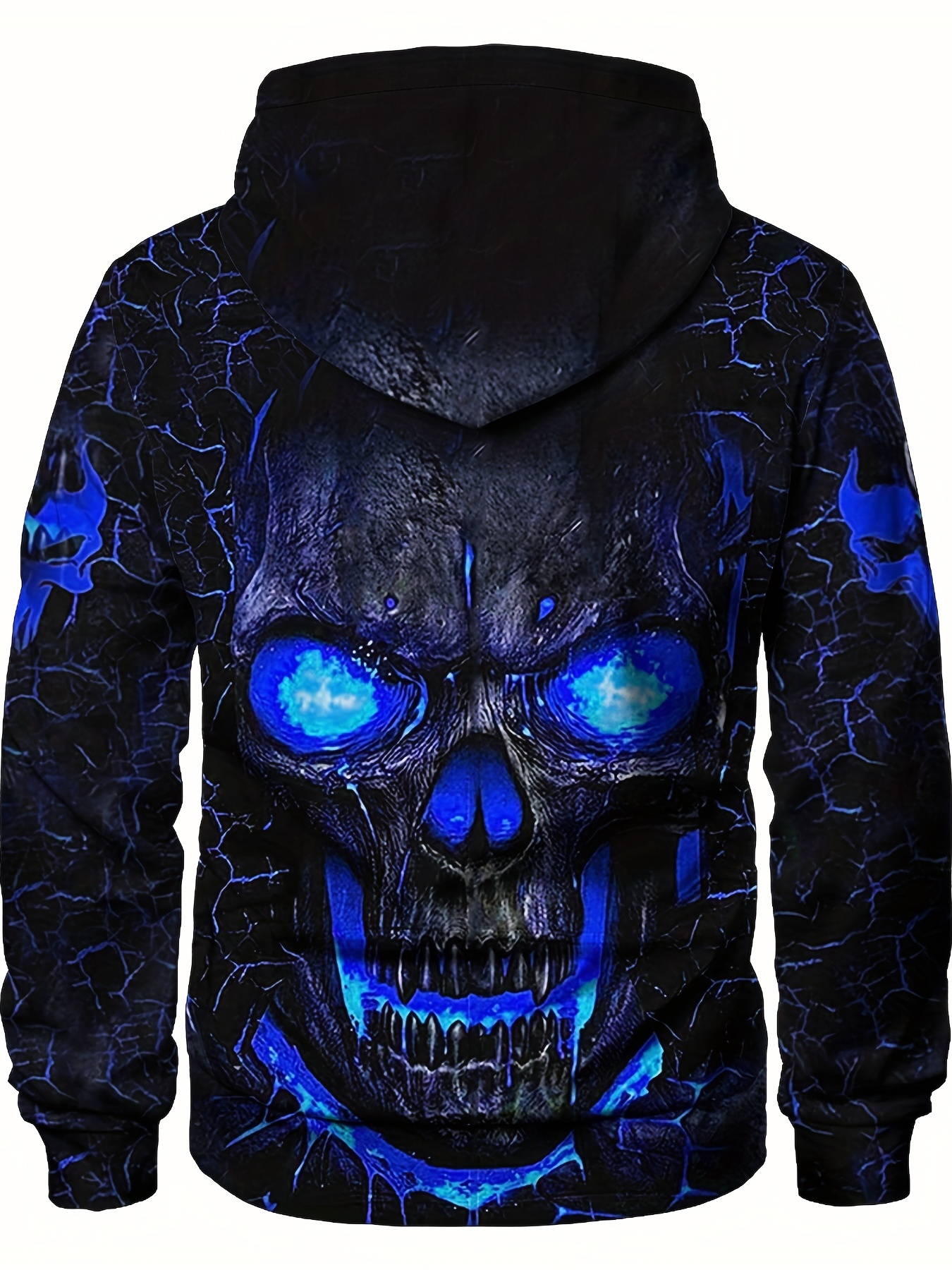 Halloween Series Hoodies Men Intimidating Skull Print Hoodie - Temu