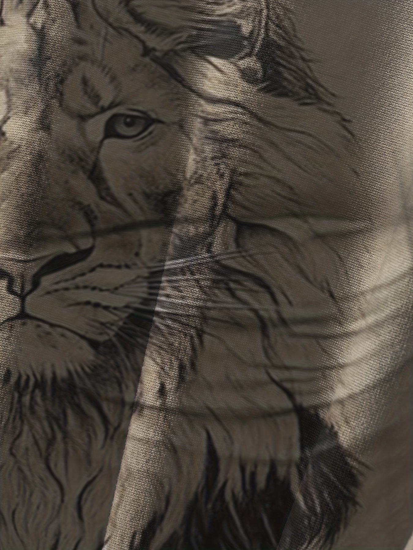 MEOILCE Men T-Shirts 3D Print Lion Pattern Long Sleeve Tshirts Shirts for  Men Casual Fashion Cool Graphic Design Tee Shirt : : Clothing