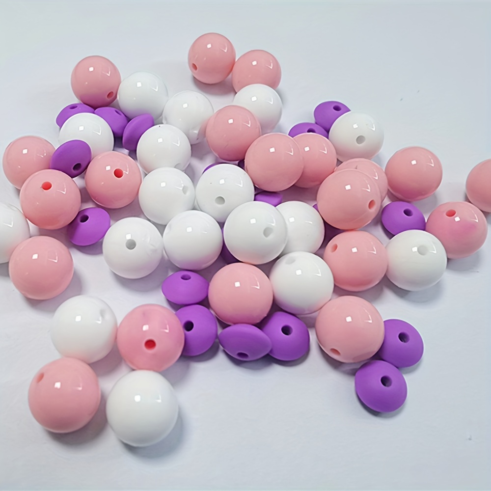 15mm round silicone bead kit | PURPLE HALLOWEEN MIX | 5 or 10 piece |  Sensory | Stim | fidget | scribe | lanyard | keychain | Pacifier