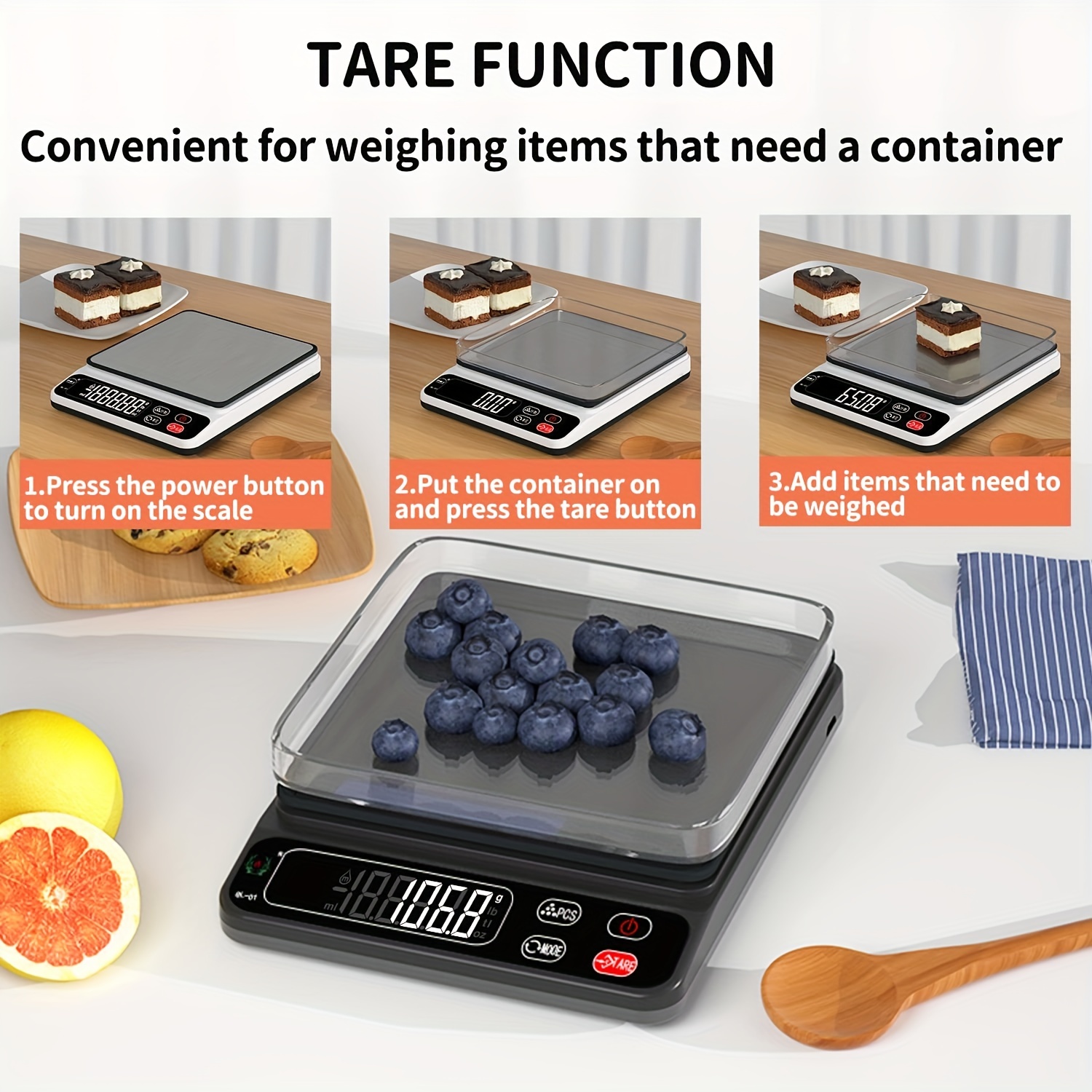 Precise Graduation Food Kitchen Scale For Cooking Baking And - Temu