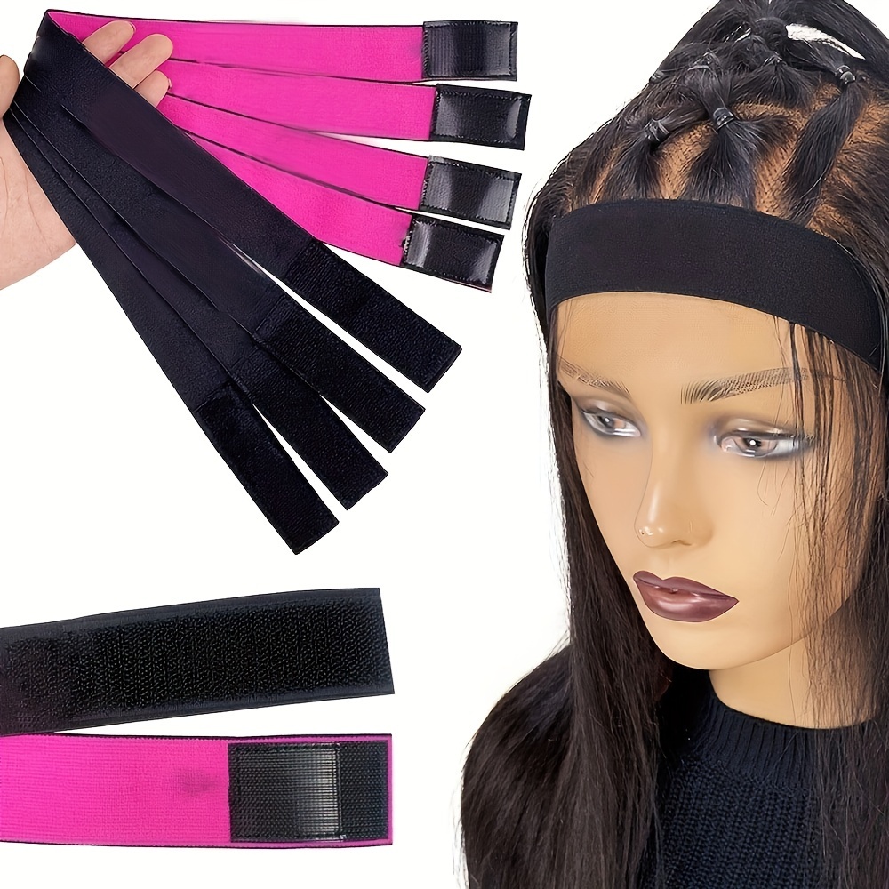 Adjustable Elastic Wig Band  Black Wig Band for Lace Front Wigs